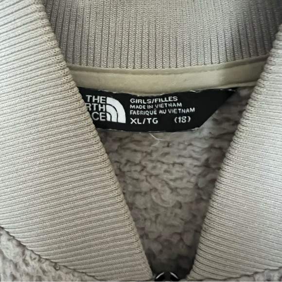 Girl’s The North Face Sherpa Bomber Jacket Size Extra Large - Picture 3 of 5